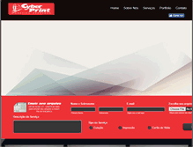 Tablet Screenshot of cyberprintexpress.com.br